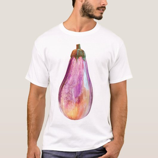 Aubergine Galactique - Galactic Eggplant Tシャツ (正面)