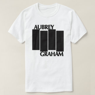 Aubreyドレークグラハムか黒い旗のロゴのパロディのTシャツ Tシャツ