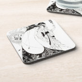 Aubrey Beardsley孔雀のスカートのコースター コースター (左側)