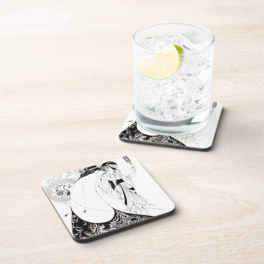 Aubrey Beardsley孔雀のスカートのコースター コースター (右側)