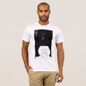Aubrey Beardsley著ヴィンテージの黒猫のTシャツ Tシャツ (正面フル)