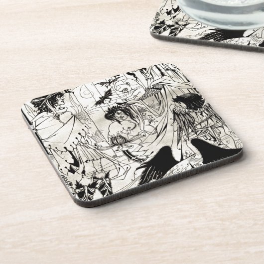 Aubrey Beardsley著夢 コースター (左側)