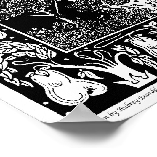 Aubrey Beardsley Illustration ポスター (角)