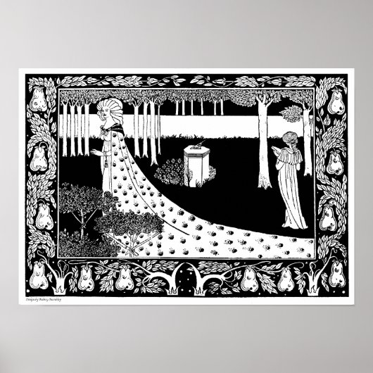 Aubrey Beardsley Illustration ポスター (正面)