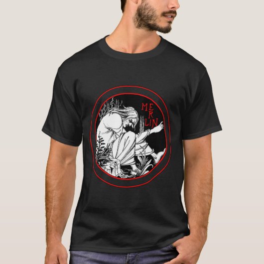 Aubrey Beardsley Merlin Tシャツ (正面)