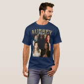 Aubrey Plaza Vintage friends Tシャツ (正面フル)