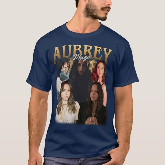 Aubrey Plaza Vintage friends Tシャツ (正面)