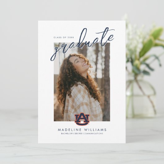 Auburn大学卒業式 | Auburn Tigers 案内状 (スタンド正面)