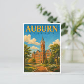 Auburn Alabama Clock Tower GeoSaga ポストカード (スタンド正面)