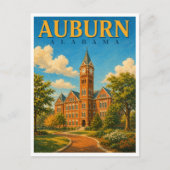 Auburn Alabama Clock Tower GeoSaga ポストカード (正面)