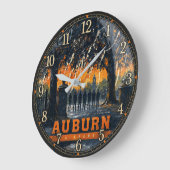 Auburn Alabama Sunset ラージ壁時計 (傾斜)