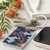 Auburn Deep-South Tiger Spirit Camo  キーホルダー (正面右)