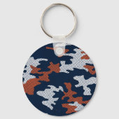 Auburn Deep-South Tiger Spirit Camo  キーホルダー (裏面)