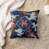 Auburn Deep-South Tiger Spirit Camo  クッション (ブランケット)