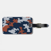 Auburn Deep-South Tiger Spirit Camo  ラゲッジタグ (裏面横)