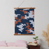 Auburn Deep-South Tiger Spirit Camo  吊り下げ型タペストリー (寝室)