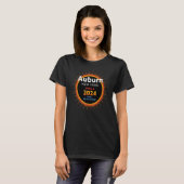 Auburn New York NY 太陽の Total Eclipse 2024 2 Tシャツ (正面フル)