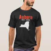 Auburn New York USA State America Travel New Yorke Tシャツ (正面)