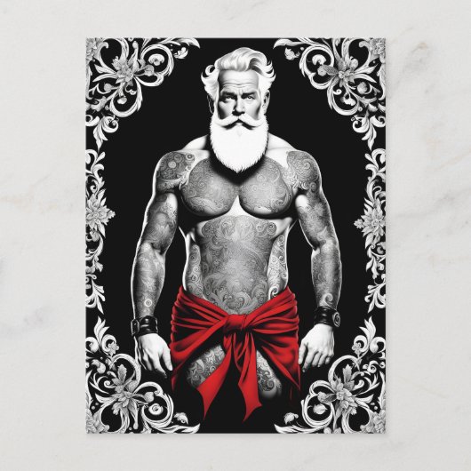 Auch der Weihnachtsmann wünscht ein frohes Fest l ポストカード (正面)