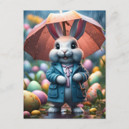 Auch im Regen werden Ostereier versteckt シーズンポストカード