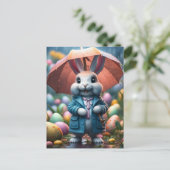 Auch im Regen werden Ostereier versteckt シーズンポストカード (スタンド正面)