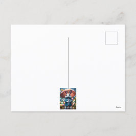 Auch im Regen werden Ostereier versteckt シーズンポストカード