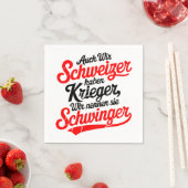Auch wir schweizer haben Krieger スタンダードカクテルナプキン (インサイチュ)