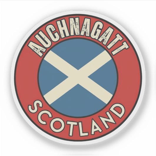 Auchnagatt, Scotland シール (正面)