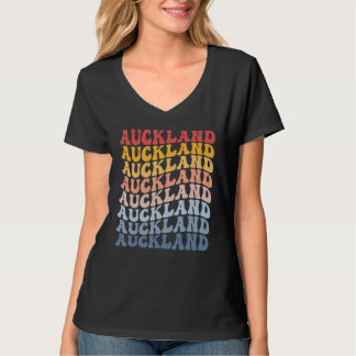 Auckland City Groovy Retro Tシャツ