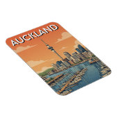 Auckland Marina New Zealand Postcard マグネット (右側)