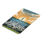 Auckland New Zealand Postcard マグネット (左側)