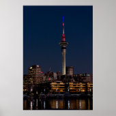 Auckland night light, Sky Tower, ポスター (正面)