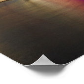 Auckland Night Skyline ポスター (角)