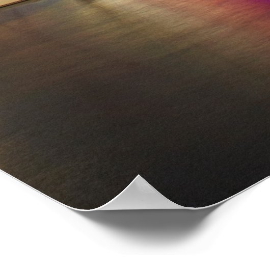 Auckland Night Skyline ポスター (角)