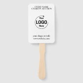 Auction Paddle | Charity Event Bid Modern Logo  ハンドファン (正面)
