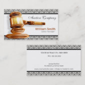 Auctioneer Services 名刺 (正面/裏面)