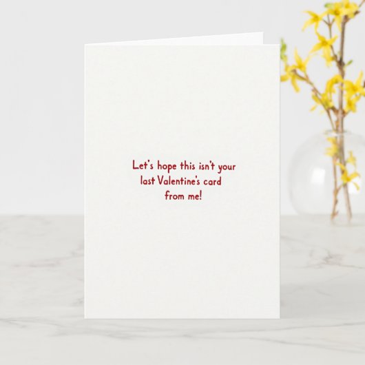 Audacious Minimalist Valentines Card カード (黄色い花)