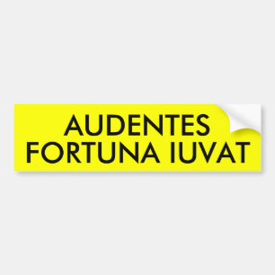AUDENTESフォルトゥナIUVAT バンパーステッカー