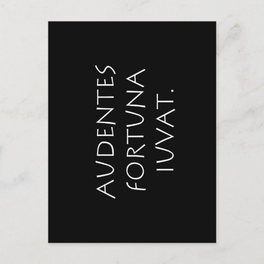 Audentes fortuna iuvat ポストカード (正面)