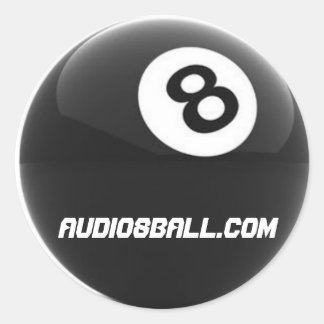 Audio8ball.comステッカー ラウンドシール