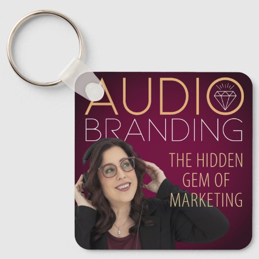 Audio Branding Podcast Keychain キーホルダー (正面)