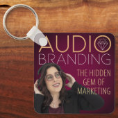 Audio Branding Podcast Keychain キーホルダー (正面)