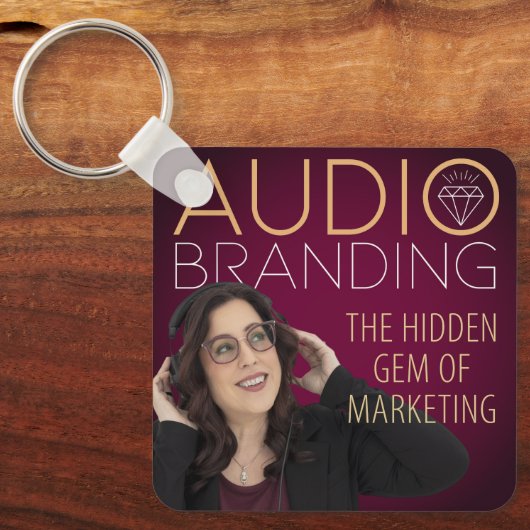 Audio Branding Podcast Keychain キーホルダー (正面)