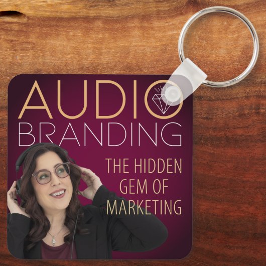 Audio Branding Podcast Keychain キーホルダー (裏面)