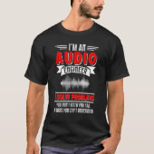 Audio Engineer I Solve Problems Sound Tech Enginee Tシャツ (正面)