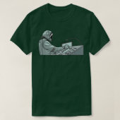 Audio Engineer Music Astronaut Studio Guy Sound E Tシャツ (デザイン正面)