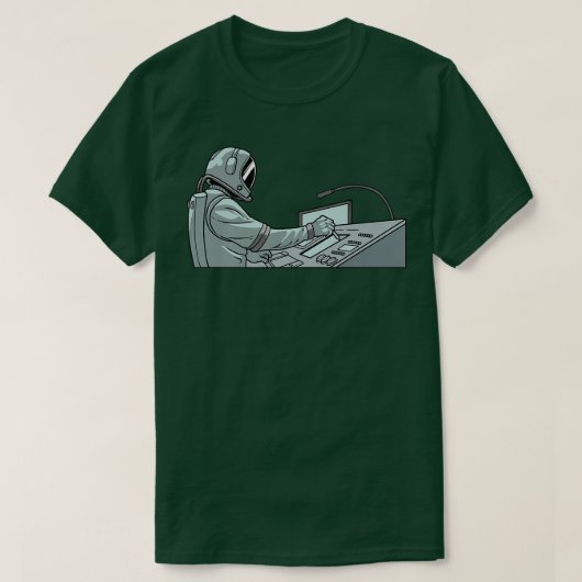 Audio Engineer Music Astronaut Studio Guy Sound E Tシャツ (デザイン正面)