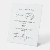 Audio Guest Book Wedding Tabletop Sign 台座サイン (正面)