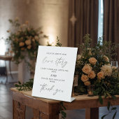 Audio Guest Book Wedding Tabletop Sign 台座サイン