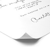 Audio Guestbook | Phone Message Guest Book Sign ポスター (角)